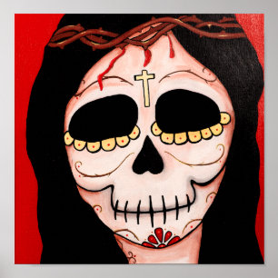 Impressão de Diâmetro de los Muertos Esqueleto