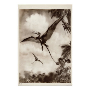 Impressão de dinossauro de Vintage #3