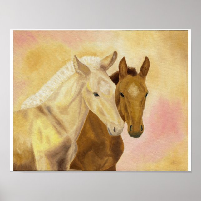 Impressão de dois potros de 11"x14" (Frente)