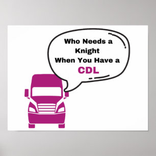 Impressão de driver de caminhão feminino CDL