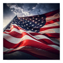 Impressão de efeitos especiais de bandeira america