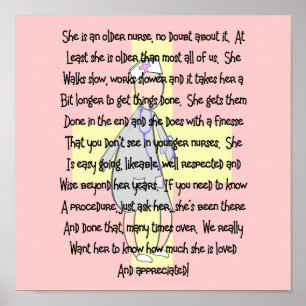 Impressão de Enfermeira Reformada "Apreciado"