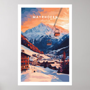 Impressão de Esqui Mayrhofen Áustria 1