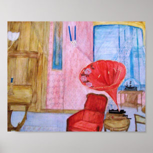 Impressão de estoque de placa 8x10 da sala Quentin