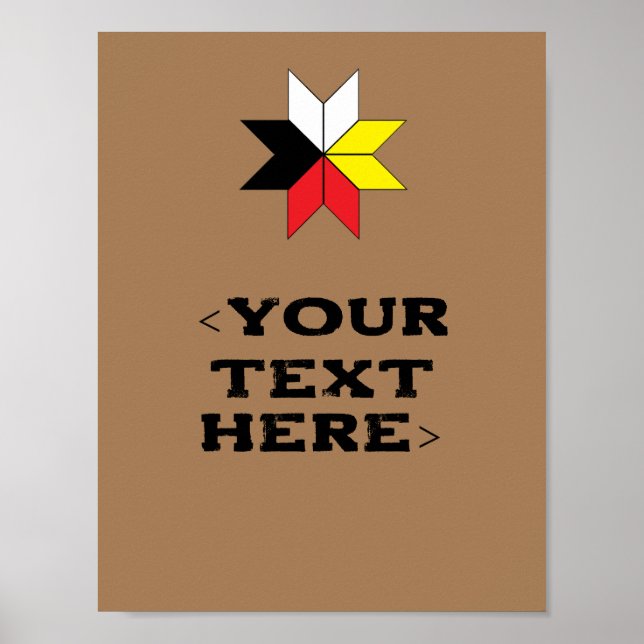 Impressão de Estrela Mi'kmaq (Frente)