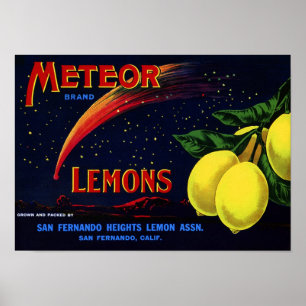 Impressão de Etiqueta de Taxa de Fruta da Vintage