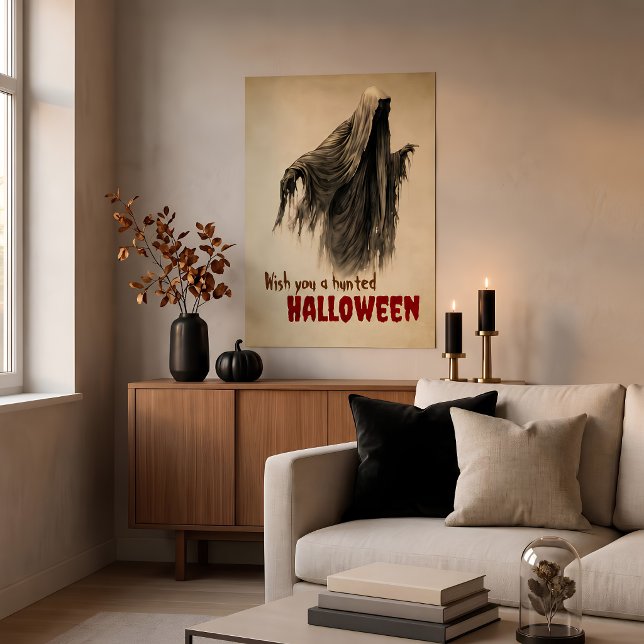 Impressão de Fantasma de Halloween Assombrado em P (Criador carregado)
