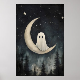 Impressão de Fantasma na Lua, Floresta Gótica Assu
