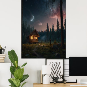 Impressão de Fase Lunar - Decoração de Casa Celest