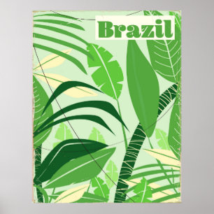 Impressão de férias do estilo Vintage da Floresta