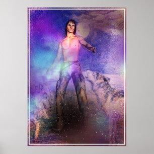 impressão de ficção científica de fantasia Wol