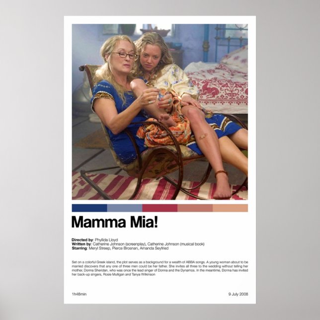 Impressão de filmes Mamma Mia (Frente)