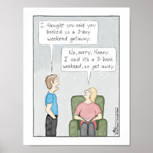 impressão de Fim de Semana de 3 Livros