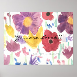 Impressão de flor selvagem dançante