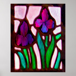 Impressão de Flores de Tiffany