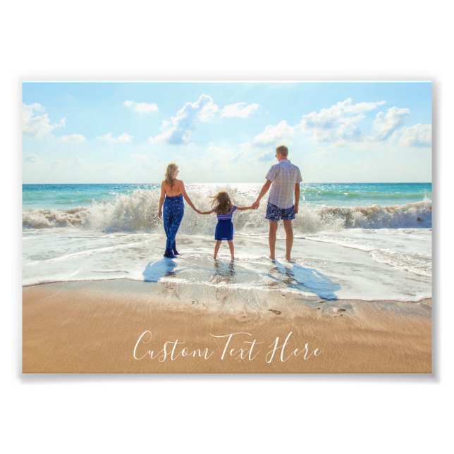 Impressão de Foto com Texto Personalizado (Frente)