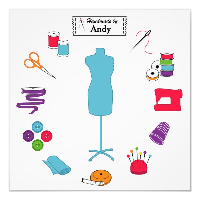 Impressão de Foto com Texto Personalizado Costurad (Frente)