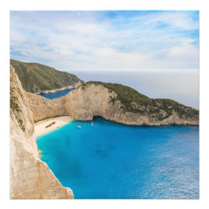 Impressão de Foto da Grécia Navagio Beach - Zakynt
