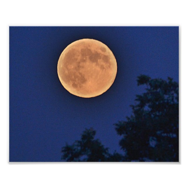 Impressão de Foto da Lua de Verão (Frente)