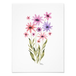 Impressão de Foto de Buquê de Flores Caprichoso