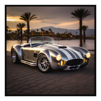Impressão de Foto de Carro de Corrida de Matte Vib