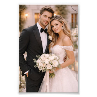 Impressão de Foto de Casamento Personalizada 33x48