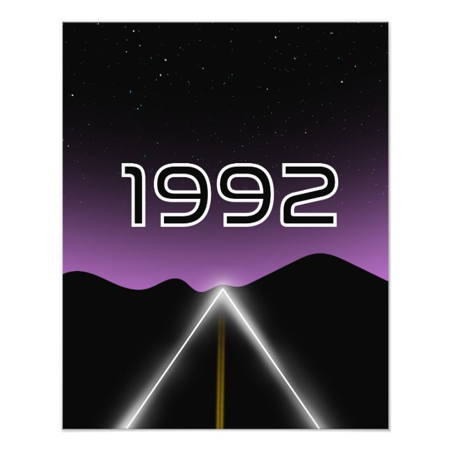 Impressão de foto de encontros de 1992 (Frente)
