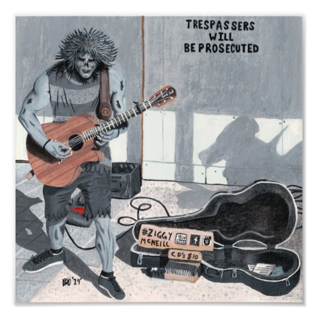 Impressão de Foto de Fantasia de Música Metálica Z (Frente)