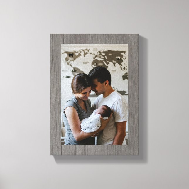 Impressão de Foto de Textura de Madeira (Frente)