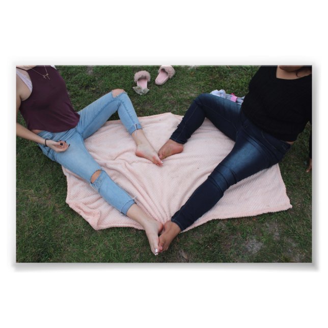 Impressão de Foto do Coração das Pernas (Frente)