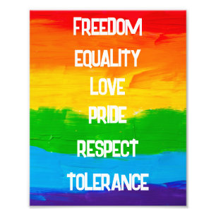 Impressão de Foto do Sinalizador LGBT do Arco-Íris