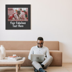 Impressão de Foto e Texto Personalizado