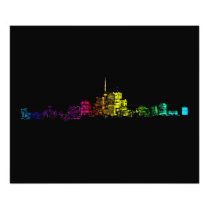 Impressão de Foto Gradiente de Linha do Skyline To