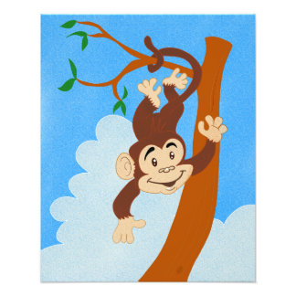 Impressão de Foto Macaco Amigável