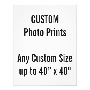 Impressão de Foto Personalizada 14” x 18" (ou qual