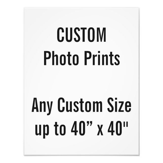 Impressão de Foto Personalizada 14” x 18" (ou qual (Frente)