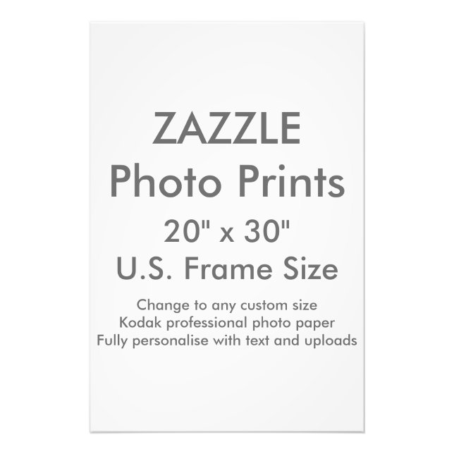 Impressão de Foto Personalizada de 20" x 30" Taman (Frente)