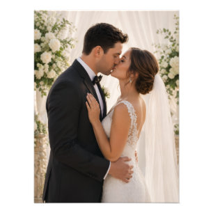 Impressão de Foto Personalizada de Casamento 18x24