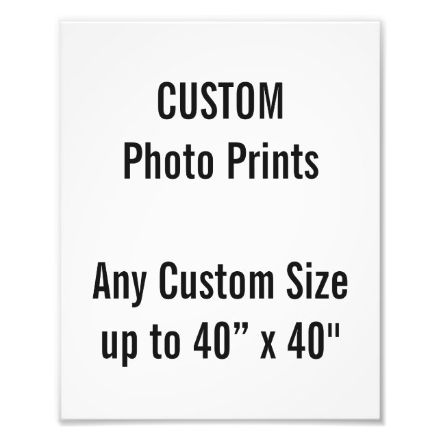 Impressão de Foto personalizado de 8" x 10" (ou qu (Frente)