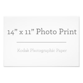 Impressão de Fotografia 14 x 11 personalizada