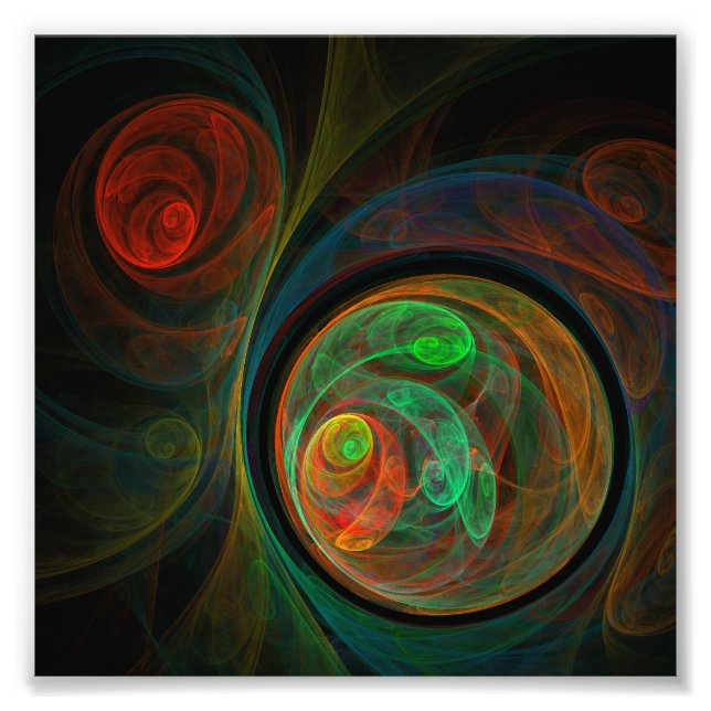 Impressão de Fotografia Abstrato Verde de Renascim (Frente)