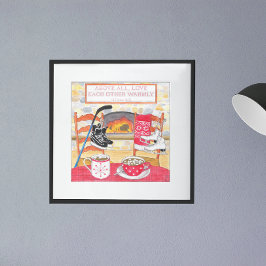 Impressão de Fotografia de Amor Calorosamente