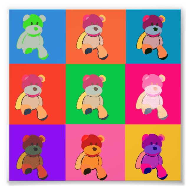 Impressão de Fotografia de Pop do Meu Urso de Tedd (Frente)