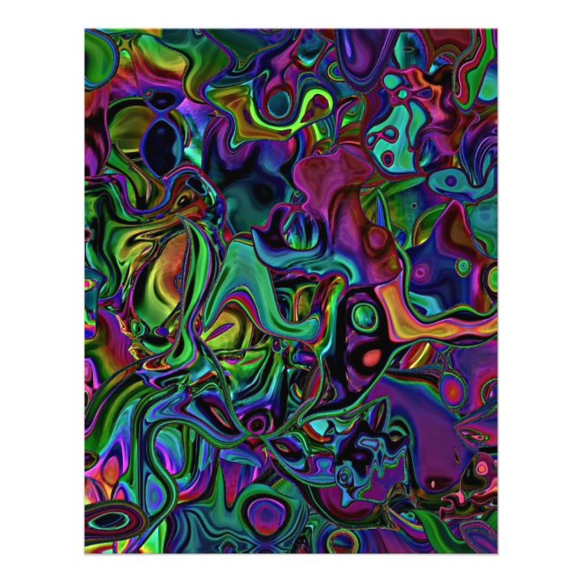 Impressão de Fotografia Derretida do Cérebro (Frente)