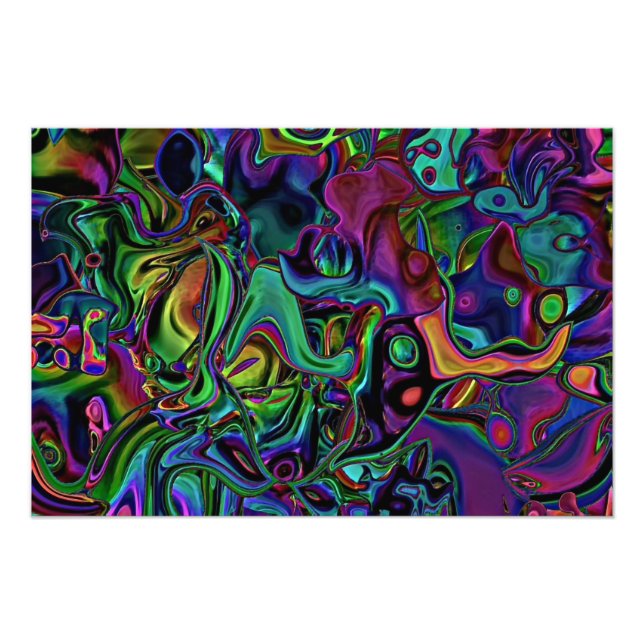 Impressão de Fotografia Derretida do Cérebro (Frente)