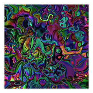 Impressão de Fotografia Derretida do Cérebro