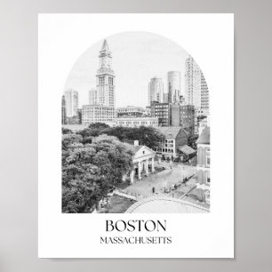 Impressão de Fotografia do Arch de Boston Massachu