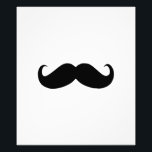 Impressão de Fotografia do bigode do hipster<br><div class="desc">Regras Pretas e Brancas</div>