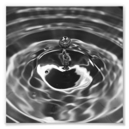 Impressão de Fotografia do Droplet Água