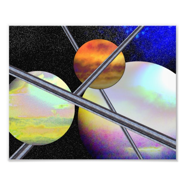 Impressão de Fotografia Imaginada do Mundo (Frente)